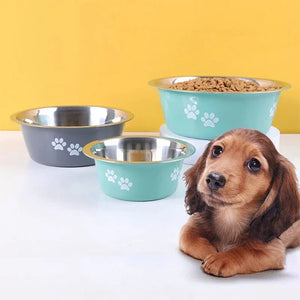 Non-Slip Stainless Steel Dog Bowls – Ideal for All Dogs