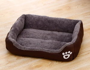 Candy Color Cozy Dog Bed – Comfortable Square Nest for Dogs and Cats