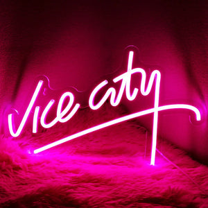 Vice City Neon Sign – USB LED Wall Decor