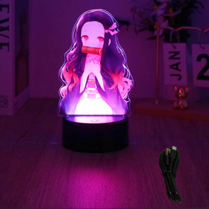 3D-Anime-Figurenlampen, Tanjirou Nezuko Zenitsu Nachtlicht, LED-Lampe mit Fernbedienung, Smart Touch-Lampe, Raumdekoration, Geburtstags-Weihnachtsgeschenk