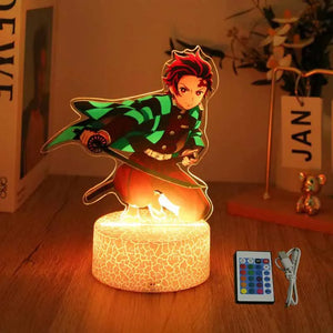 3D-Anime-Figurenlampen, Tanjirou Nezuko Zenitsu Nachtlicht, LED-Lampe mit Fernbedienung, Smart Touch-Lampe, Raumdekoration, Geburtstags-Weihnachtsgeschenk