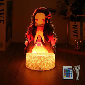 3D-Anime-Figurenlampen, Tanjirou Nezuko Zenitsu Nachtlicht, LED-Lampe mit Fernbedienung, Smart Touch-Lampe, Raumdekoration, Geburtstags-Weihnachtsgeschenk