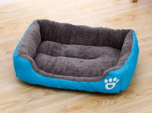 Candy Color Cozy Dog Bed – Comfortable Square Nest for Dogs and Cats